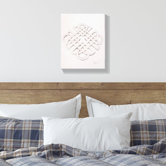 Infinite Celtic Knot Drawing Canvas Afdruk (Insitu (Slaapkamer))