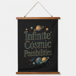 Infinite Cosmic Possibilities Cosmic Green Hangend Wandkleed