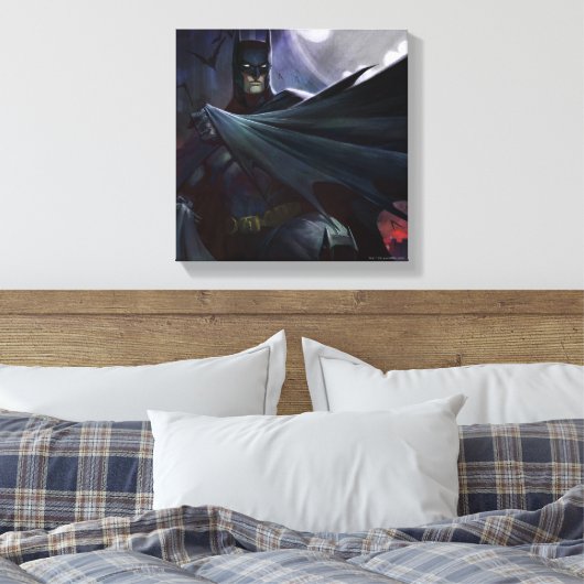 Infinite Crisis Batman Illustratie Canvas Afdruk (Insitu (Slaapkamer))