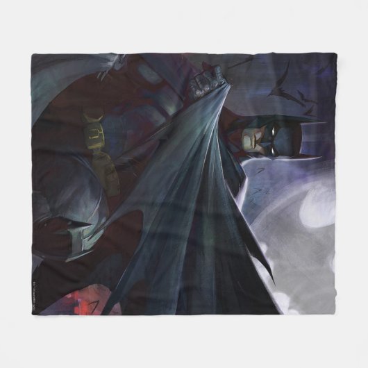 Infinite Crisis Batman Illustratie Fleece Deken (Voorkant (Horizontaal))