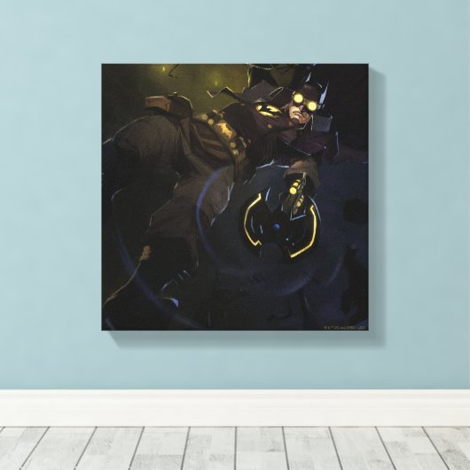 Infinite Crisis Gaslight Batman Illustratie Canvas Afdruk (Insitu (Houten vloer))