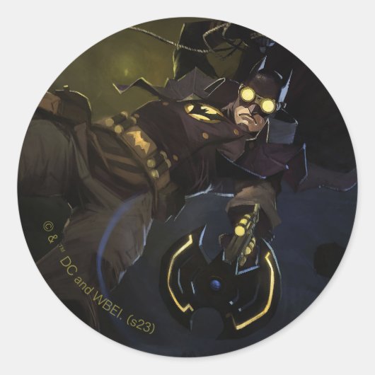 Infinite Crisis Gaslight Batman Illustratie Ronde Sticker (Voorkant)