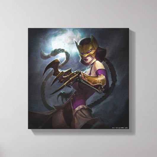 Infinite Crisis Gaslight Catwoman Illustratie Canvas Afdruk (Voorkant)