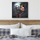 Infinite Crisis Gaslight Catwoman Illustratie Canvas Afdruk (Insitu (Slaapkamer))