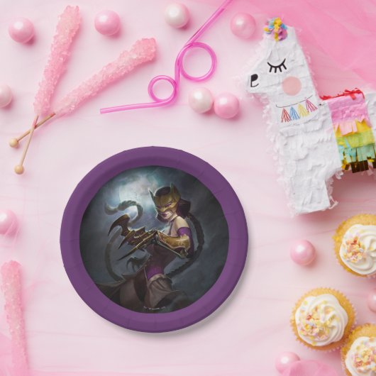 Infinite Crisis Gaslight Catwoman Illustratie Papieren Bordje (Feest)