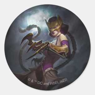 Infinite Crisis Gaslight Catwoman Illustratie Ronde Sticker