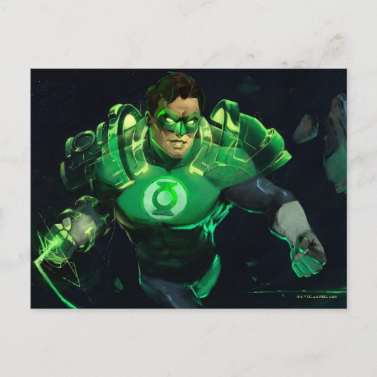 Infinite Crisis Green Lantern Illustratie Briefkaart (Voorkant)