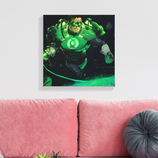 Infinite Crisis Green Lantern Illustratie Canvas Afdruk (Insitu (Woonkamer))