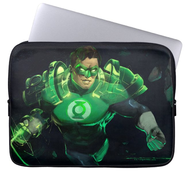 Infinite Crisis Green Lantern Illustratie Laptop Sleeve (Voorkant)