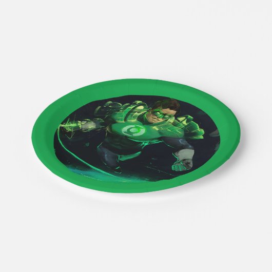 Infinite Crisis Green Lantern Illustratie Papieren Bordje (Gekanteld)