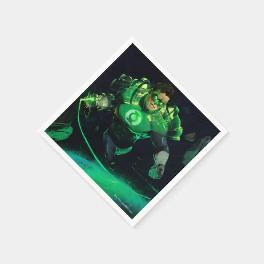 Infinite Crisis Green Lantern Illustratie Servet (Hoek)