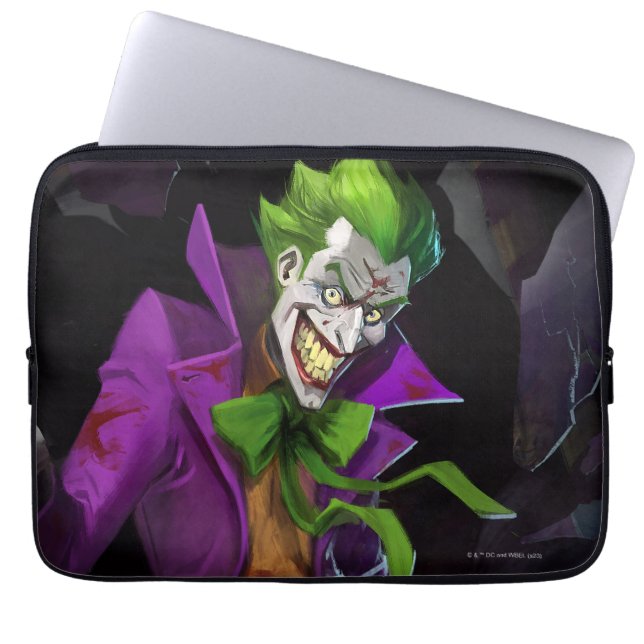 Infinite Crisis Joker illustratie Laptop Sleeve (Voorkant)