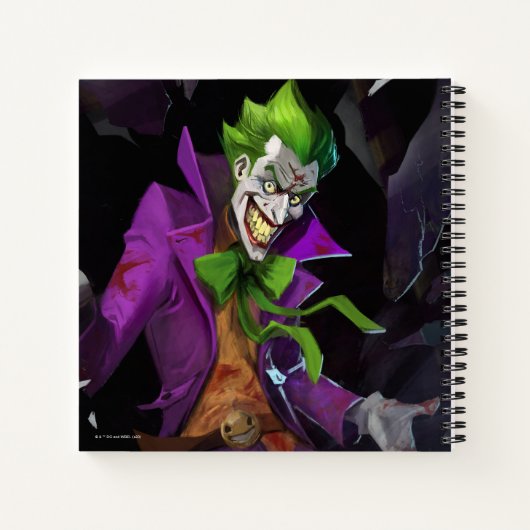 Infinite Crisis Joker illustratie Notitieboek (Achterkant)