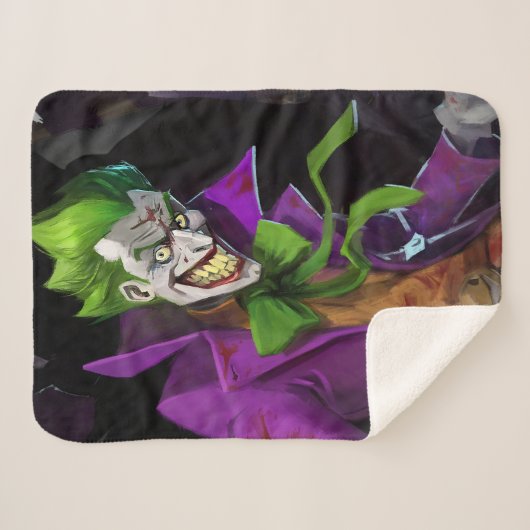 Infinite Crisis Joker illustratie Sherpa Deken (Voorkant (horizontaal))