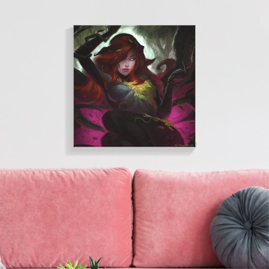 Infinite Crisis Poison Ivy Illustratie Canvas Afdruk (Insitu (Woonkamer))