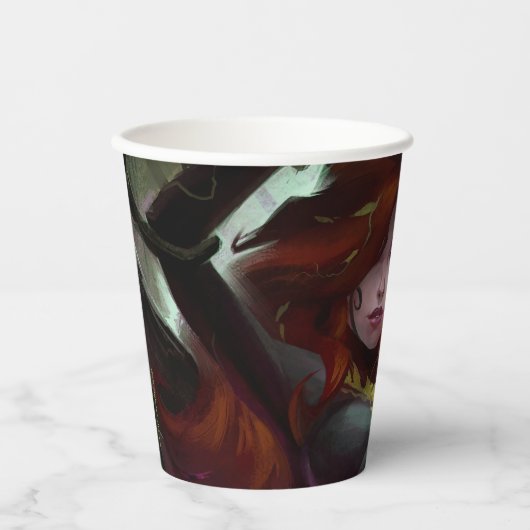 Infinite Crisis Poison Ivy Illustratie Papieren Bekers (Voorkant)