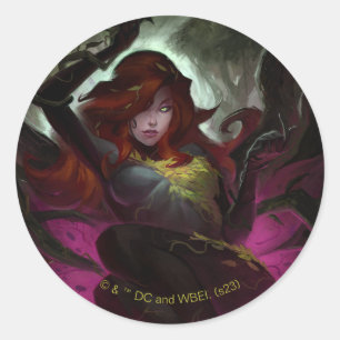 Infinite Crisis Poison Ivy Illustratie Ronde Sticker