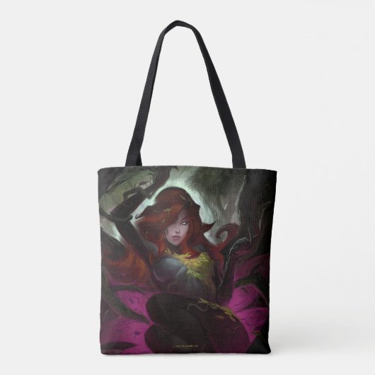 Infinite Crisis Poison Ivy Illustratie Tote Bag (Achterkant)
