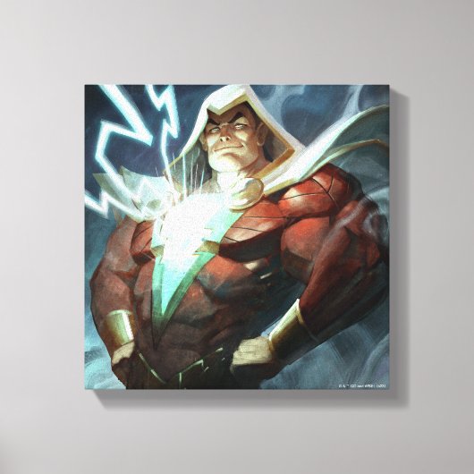 Infinite Crisis Shazam illustratie Canvas Afdruk (Voorkant)