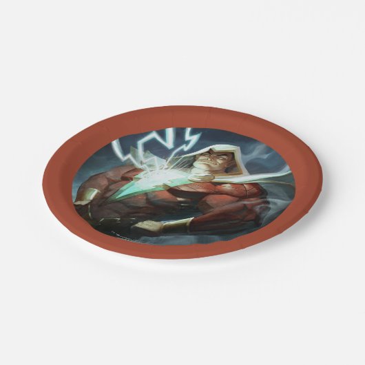 Infinite Crisis Shazam illustratie Papieren Bordje (Gekanteld)