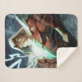 Infinite Crisis Shazam illustratie Sherpa Deken (Voorkant (horizontaal))