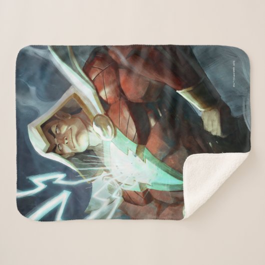 Infinite Crisis Shazam illustratie Sherpa Deken (Voorkant (horizontaal))