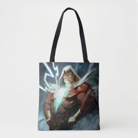 Infinite Crisis Shazam illustratie Tote Bag (Voorkant)