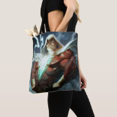 Infinite Crisis Shazam illustratie Tote Bag (Dichtbij)