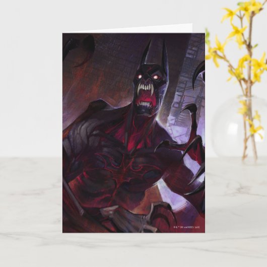 Infinite Crisis Vampire Batman Illustratie Kaart (Gele Bloem)