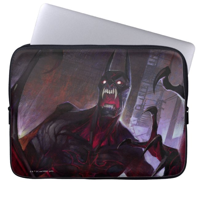 Infinite Crisis Vampire Batman Illustratie Laptop Sleeve (Voorkant)