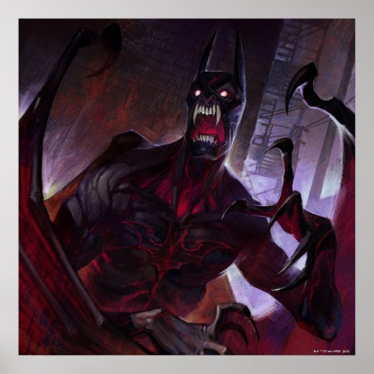 Infinite Crisis Vampire Batman Illustratie Poster (Voorkant)