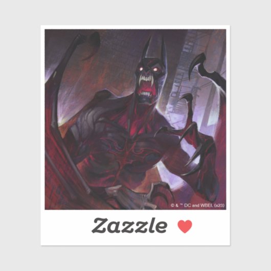 Infinite Crisis Vampire Batman Illustratie Sticker (Vel)