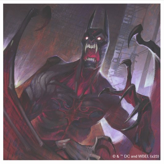 Infinite Crisis Vampire Batman Illustratie Sticker (Voorkant)