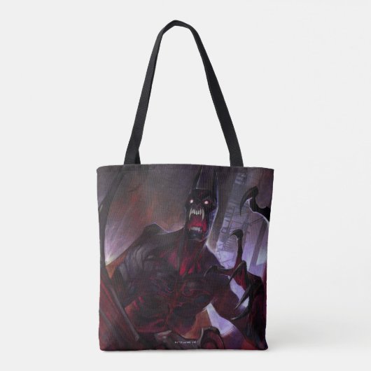 Infinite Crisis Vampire Batman Illustratie Tote Bag (Achterkant)