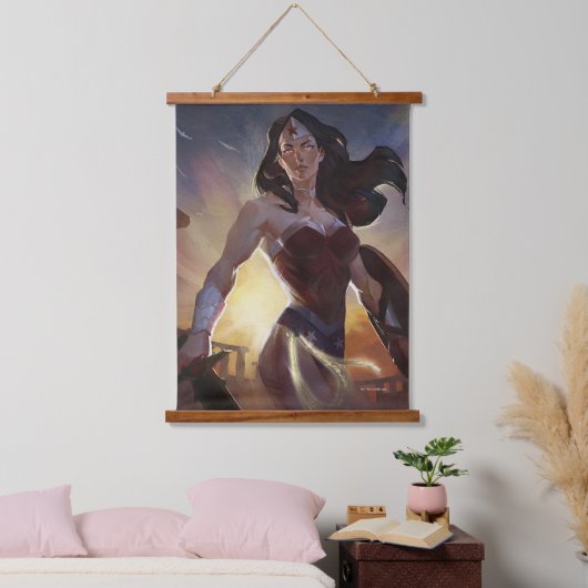 Infinite Crisis Wonder Woman Illustratie Hangend Wandkleed (Slaapkamer)