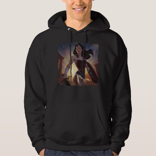 Infinite Crisis Wonder Woman Illustratie Hoodie (Voorkant)