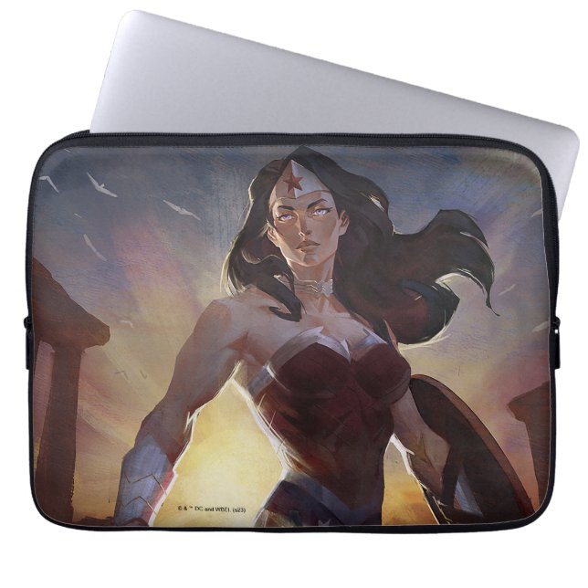 Infinite Crisis Wonder Woman Illustratie Laptop Sleeve (Voorkant)