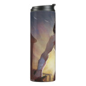 Infinite Crisis Wonder Woman Illustratie Thermosbeker (Gedraaid links)