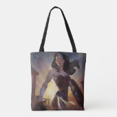 Infinite Crisis Wonder Woman Illustratie Tote Bag (Achterkant)