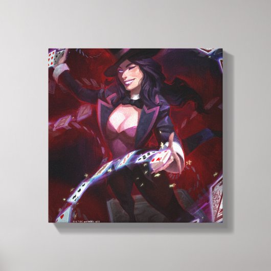 Infinite Crisis Zatanna illustratie Canvas Afdruk (Voorkant)