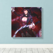 Infinite Crisis Zatanna illustratie Canvas Afdruk (Insitu (Houten vloer))