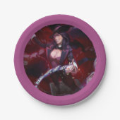 Infinite Crisis Zatanna illustratie Papieren Bordje (Voorkant)