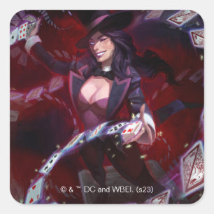 Infinite Crisis Zatanna illustratie Vierkante Sticker