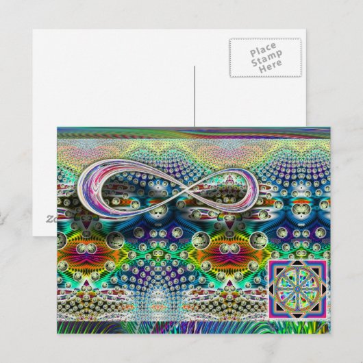 Infinite Dharma Wheel Briefkaart (Voorkant / Achterkant)