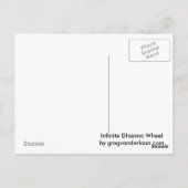 Infinite Dharma Wheel Briefkaart (Achterkant)