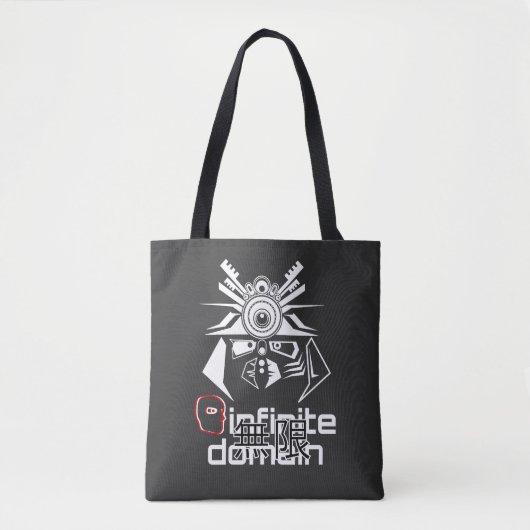 Infinite Domain B&W Tote Bag (Voorkant)