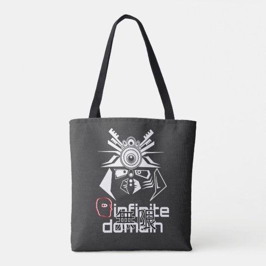 Infinite Domain B&W Tote Bag (Achterkant)