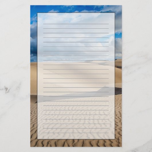 Infinite Dunes Briefpapier (Voorkant)