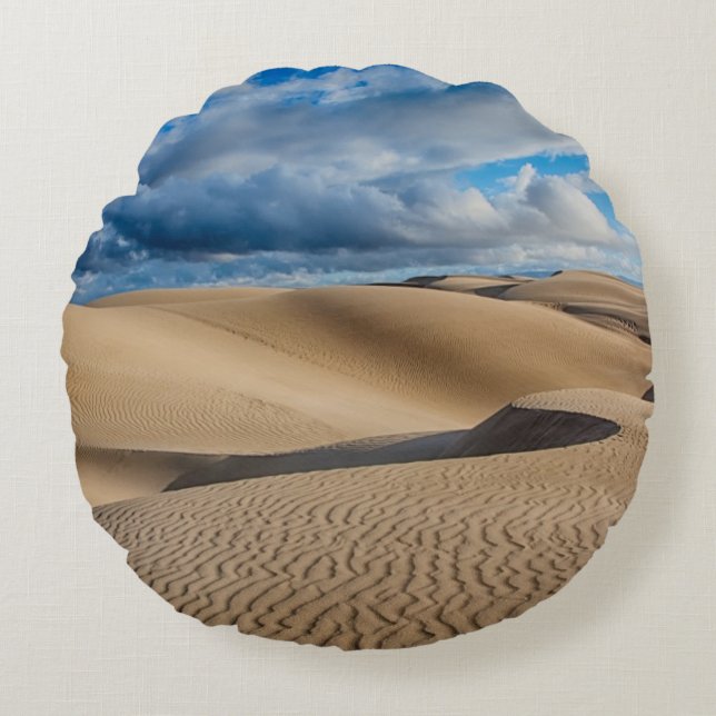 Infinite Dunes Rond Kussen (Voorkant)