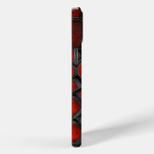 Infinite Geometrics Rood & Zwart Mozaïek Case-Mate iPhone Case (Achterkant / Rechts)